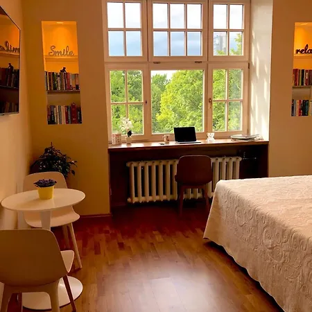 Centrally Located Overlooking Vermanes Park Apartment Riga